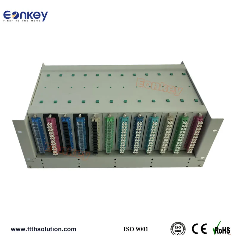 Eonkey High quality ODF 144 ports 12 cores splice tray with sc lc fc adaptors and pigtails