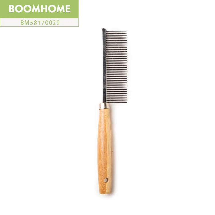 dog comb wood pet hair deshedding cleaning wooden brush dog cat easy comb grooming comfortable pet brush wholesale