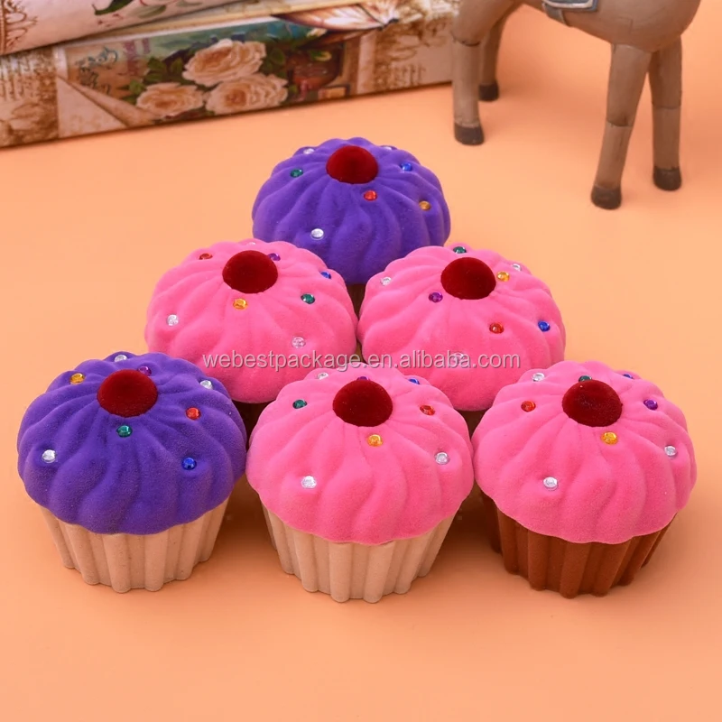 Webest high quality velvety soft interiors custom luxury packaging kids flocking jewelry box