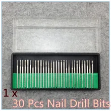 30 pçs/set brocas Kits prego broca definir Shank 3/32 ” Manicure e Pedicure Dropshipping