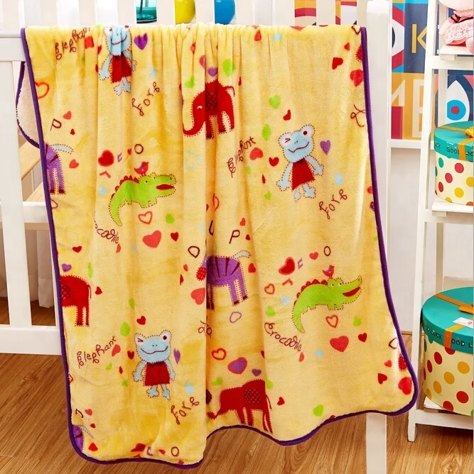 
Super soft best quality baby flannel fleece blanket with logo 