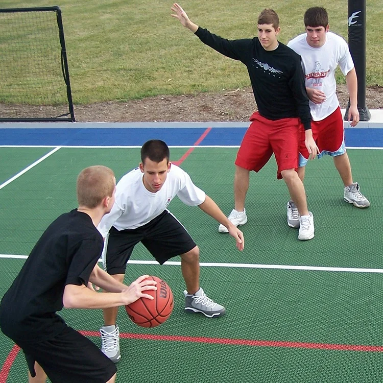  Съемная водостойкая баскетбольная площадка 3x3 для занятий спортом на открытом