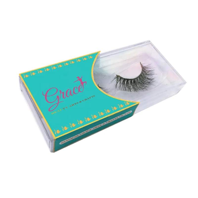 make your own brand custom lash packaging eyelash box private label luxury custom false eyelash sleeve with transparent acrylic case