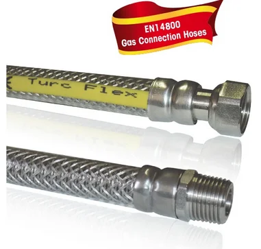 1/2'- 1/2' Flexible Metal Hoses For Natural GAS- 50 cm
