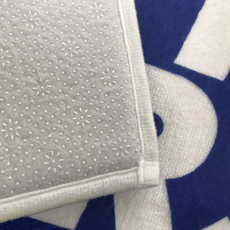 Kiss My Airs 45*75cm Custom Coral Fleece Floor Mat Printed Floor Door Mat With Company Logo