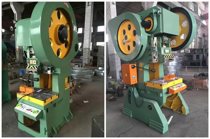 J23 small 16 ton plate manual mechanical power press, metal sheet steel hole stamping machine