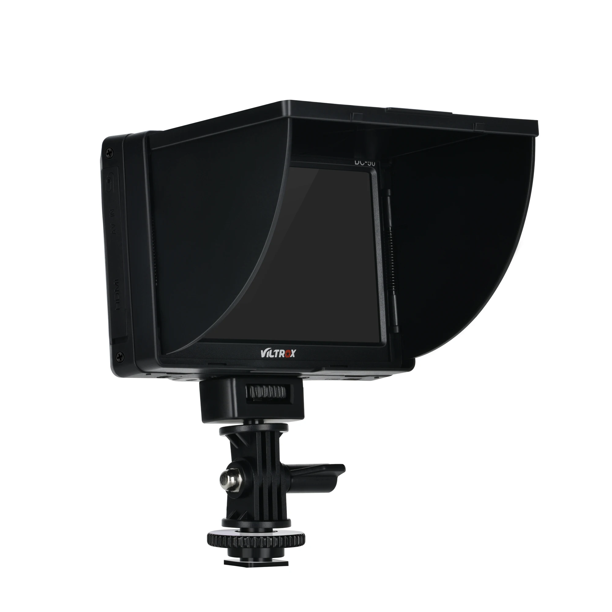 VILTROX DC-50 5 inch LCD Portable Camera Field Monitor, TFT HD Video Monitor with FM50 Battery/Sunshade Cover/hot Shoe Mount