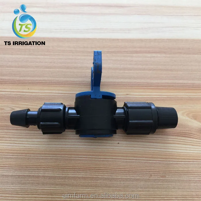 Drip irrigation tape fitting male famale thread coupling for tape