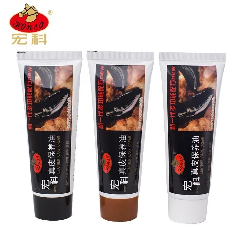 Black/Brown/Neutral Cream Shoe Polish for Shoes/Boots/Bags Triple Action Leather Restorer