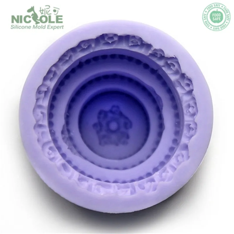 Nicole Wedding Cake Cheap Silicone Molds Candle Making DIY Silicone Soap Molds Form