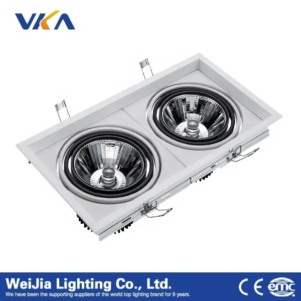 
40w double ar111 square LED COB Downlight retrofit 