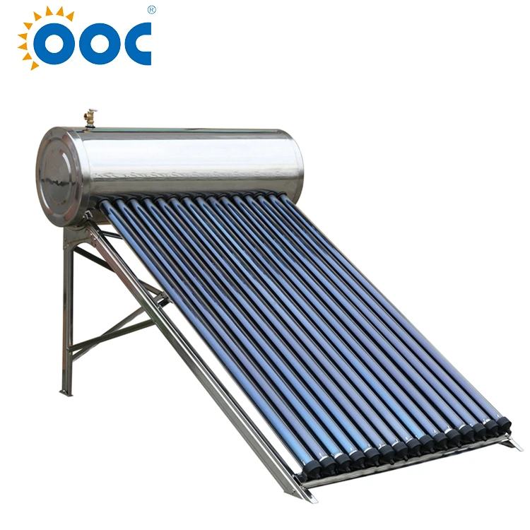 High quality heat pipe compact pressure solar water heater price hotel use
