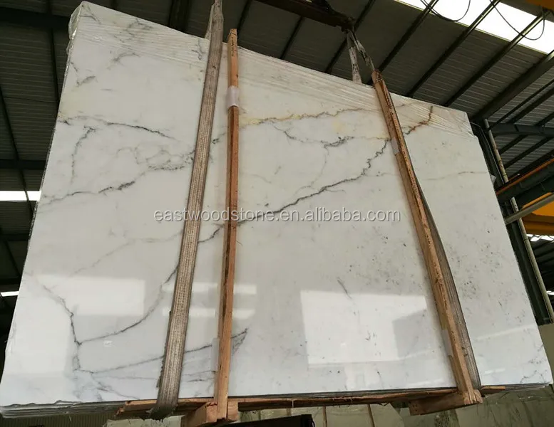 
Polished Surface Finishing Calcutta White Marble 