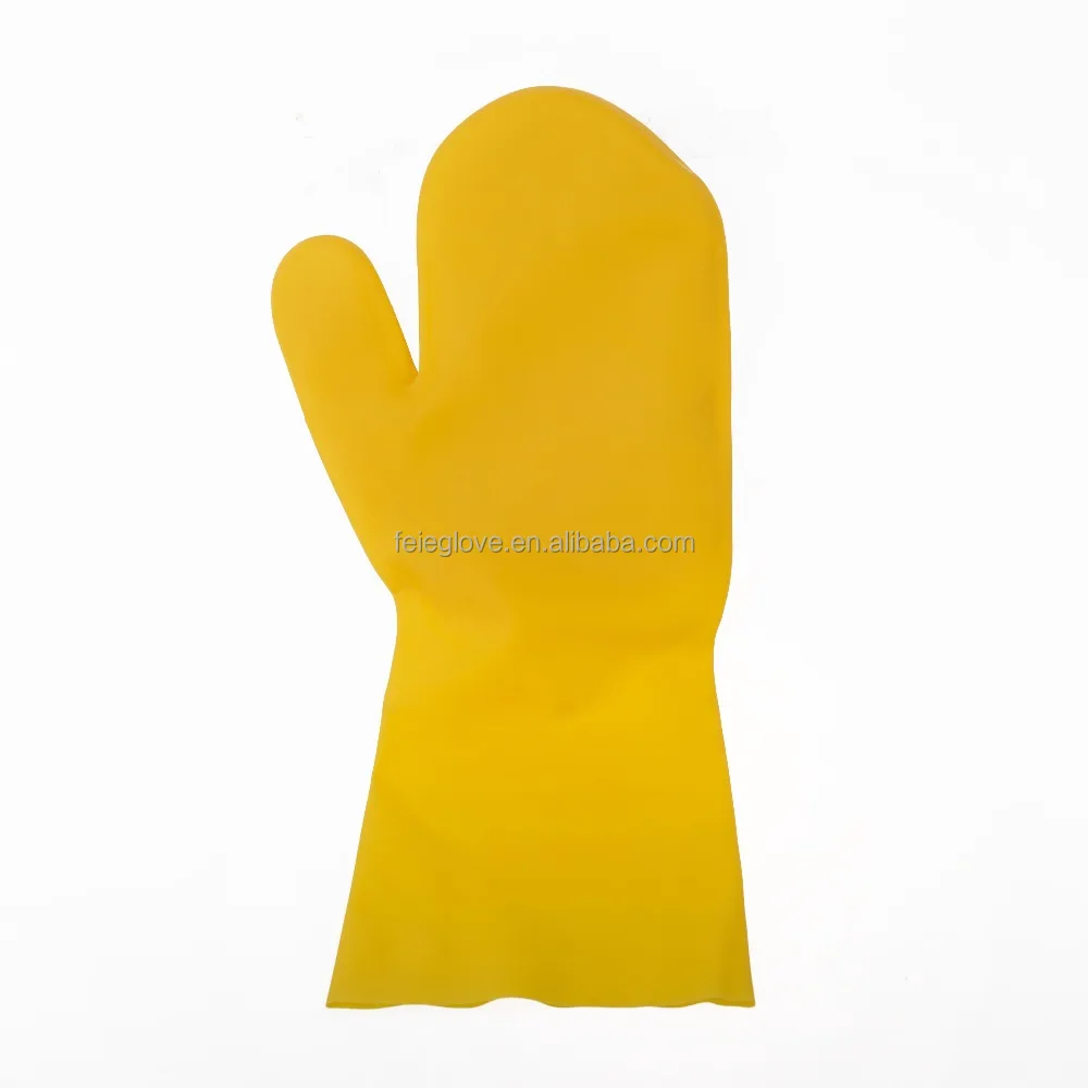 top quality latex sponge plates cleaning glove with scrubber
