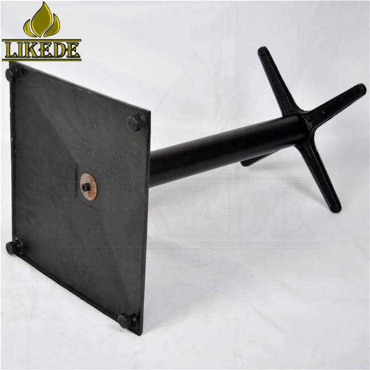 Black cast iron patio table legs marble granite table leg