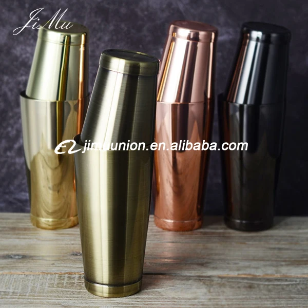 wholesale antique Bartender copper gold cocktail Tools Stainless Steel Cocktail Shaker