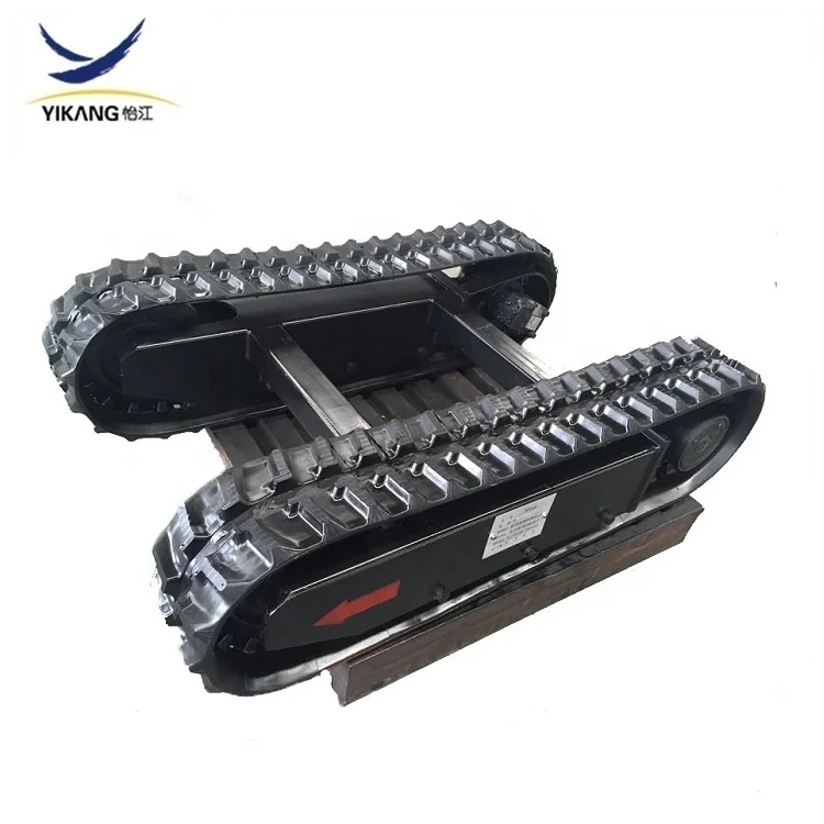 Hot-sale rubber steel tracked undercarriage for crawler excavator drilling dig bulldozer chassis parts