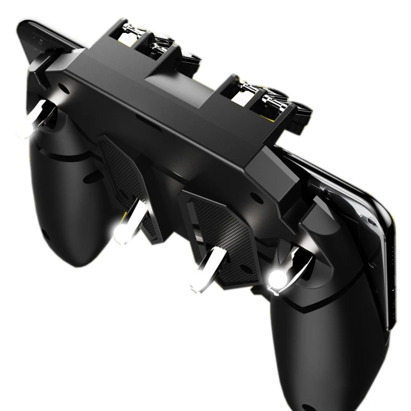 Game Helper AK66 MEMO Mobile Phone Game Handle For PUBG Six Finger All-In-One Mobile Controller Game Gamepad L1 R1 Trigger