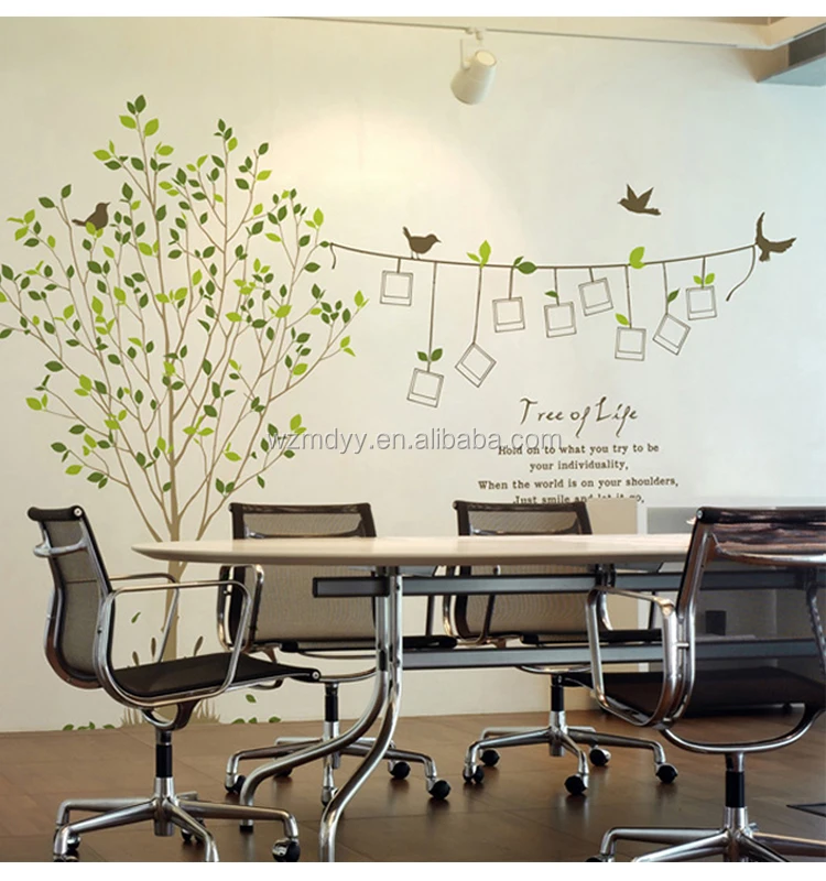 China Wholesale Home Decor Photo Frame Sticker Tree Removable Decal Room Wall Sticker Vinyl Art