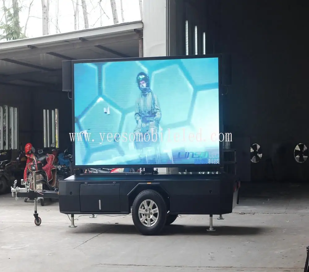 YEESO outdoor P6 Mobile advertising led Trailers, mobile billboards,advertising trailer-T5