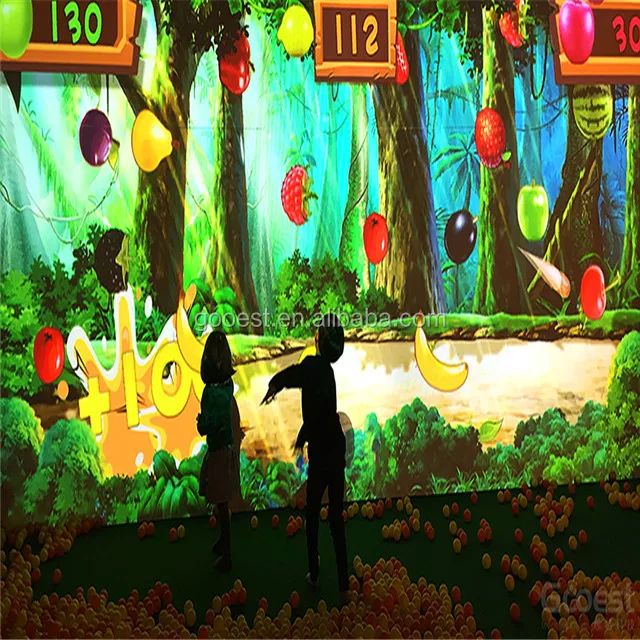 
indoor playground interactive projection floor system kids indoor amusement park equipment with interactive ball pool 