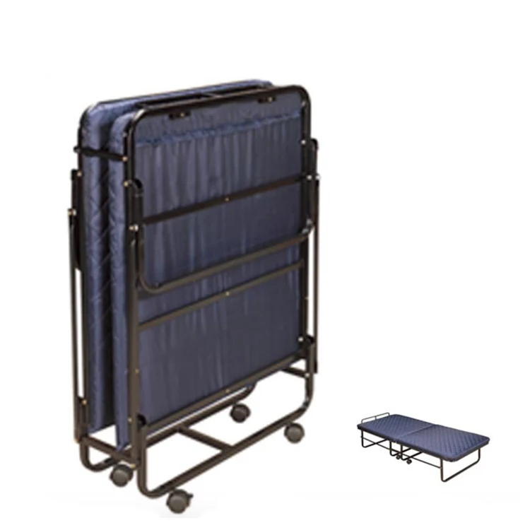 Гостиничная сверхскладная односпальная кровать с матрасом