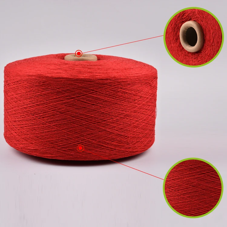 
High quality dyed color cotton blended yarn for weaving for blanket 800CN 