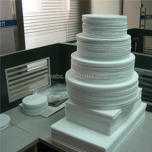 Food grade  Plastic corrugated Cake Boards