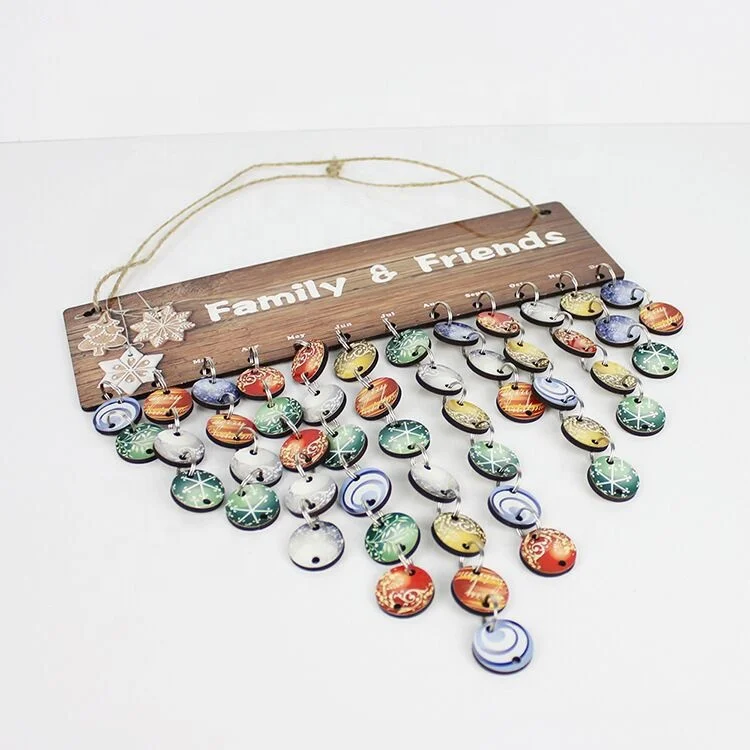 Heat transfer blank sublimation mdf Christmas ornaments wall hanging decoration