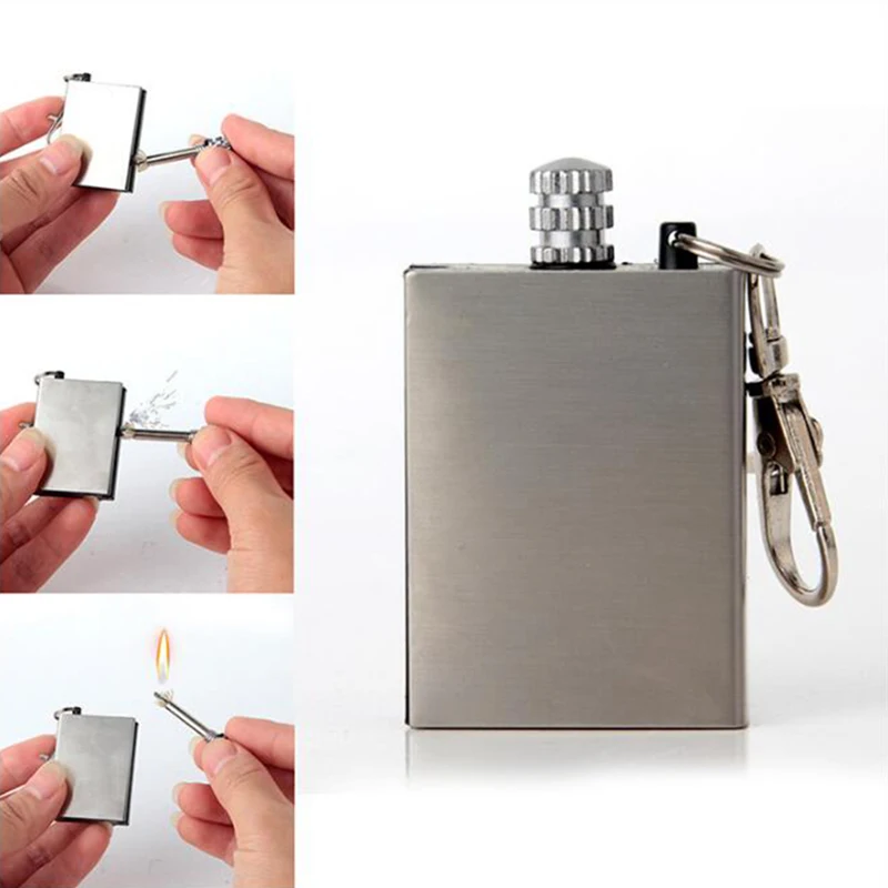 Mini Waterproof Emergency Safety Fire Starter Stainless Steel Plastic Match Striker OEM Customizable Magnesium Permanent Match