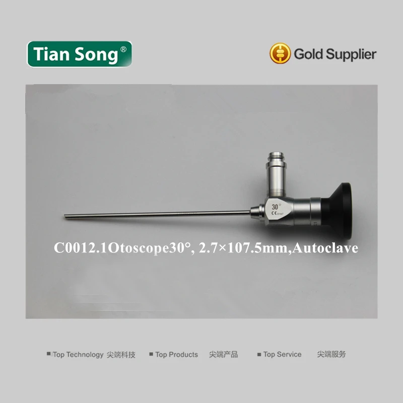 2.7mm Rigid Optic Endoscope with sheath 0deg Otoscope autoclave endoscope