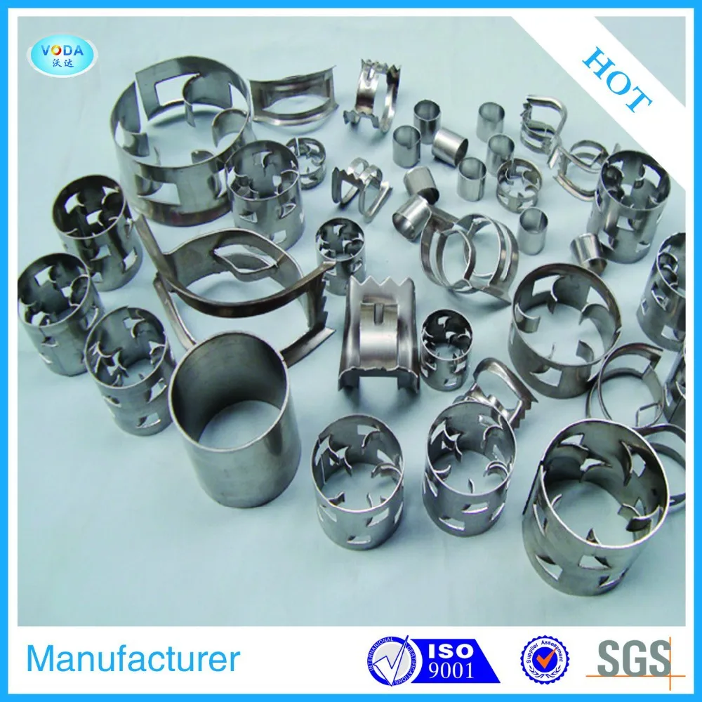 Metal Pall Ring For Tower Packing With Material SS304 33304L SS316 SS316L SS410