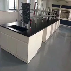 Lab table with reagent shelf drawer physical chemistry medical lab furniture customized laboratory workbench
