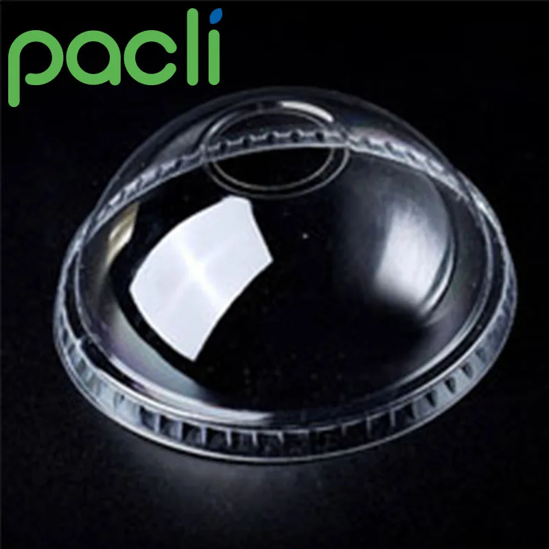 Eco-friendly beverage disposable clear plastic dome lid