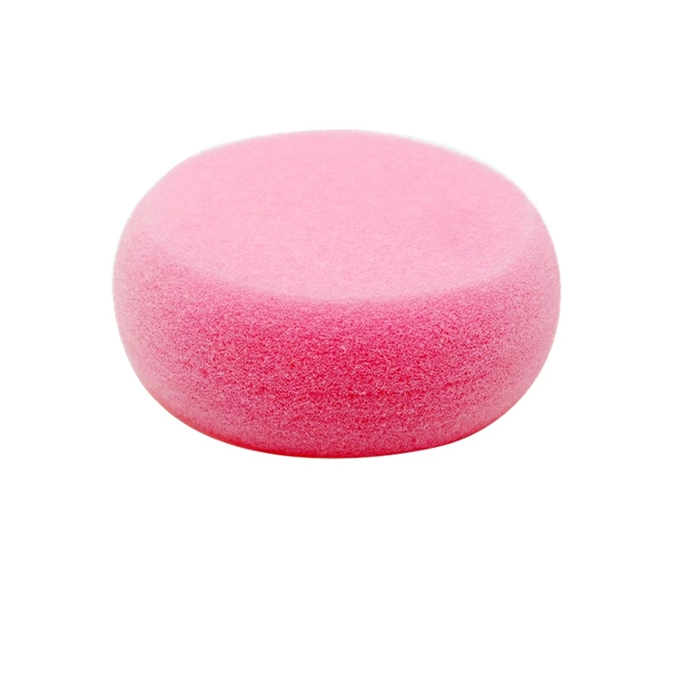 Round PU body cleaning bath shower exfoliating sponge