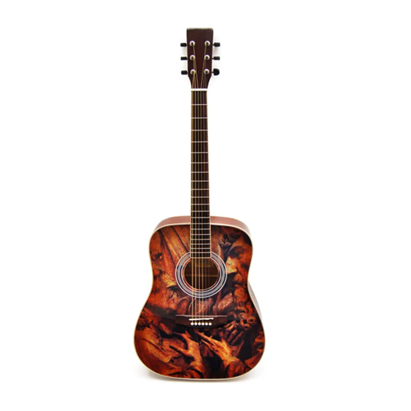 Цветная Акустическая гитара Kinglos для студентов/взрослых, оптовая продажа OEM