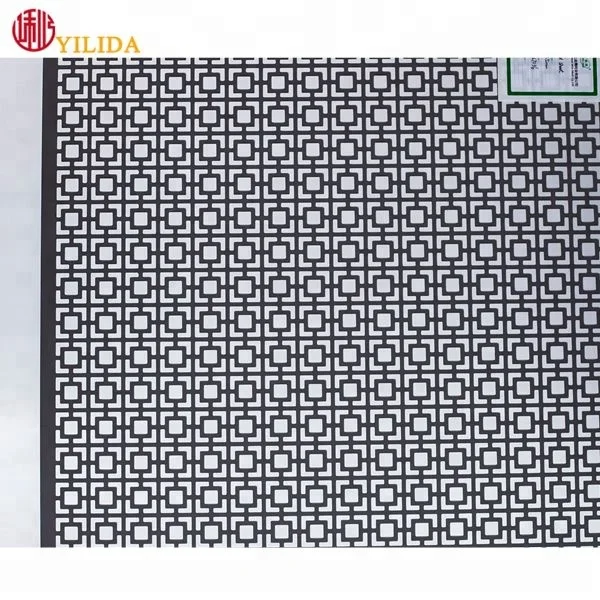 Black color powder coated Perforated metal mesh