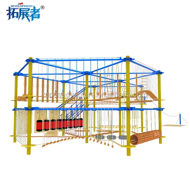 guangzhou playground equipment outdoor ropes course adventure park and trampoline park