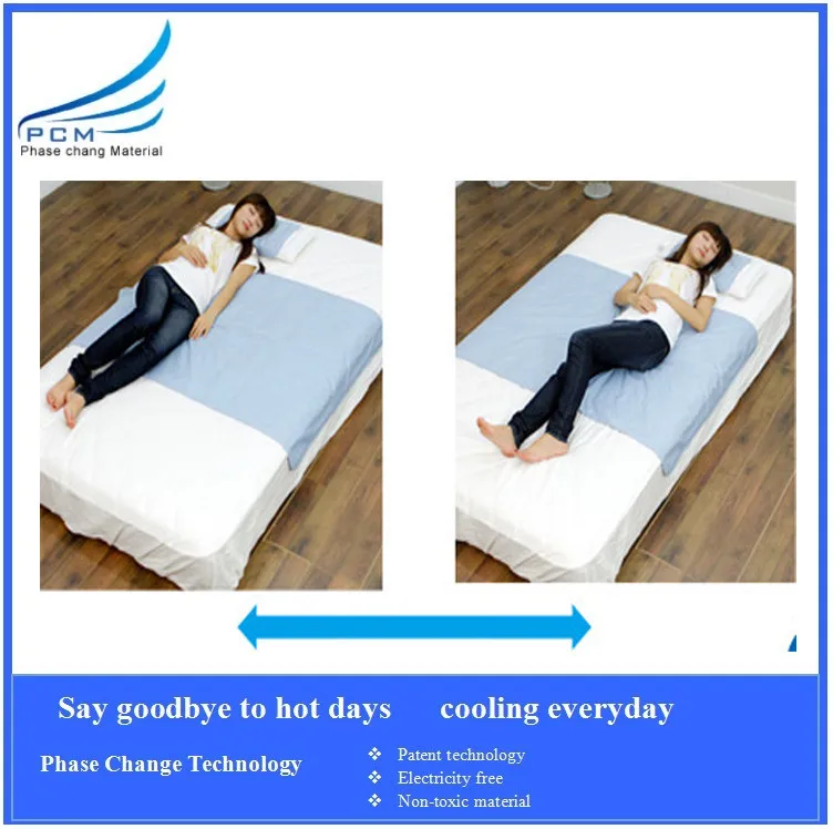 pcm sea blue cooling bed ice mattress