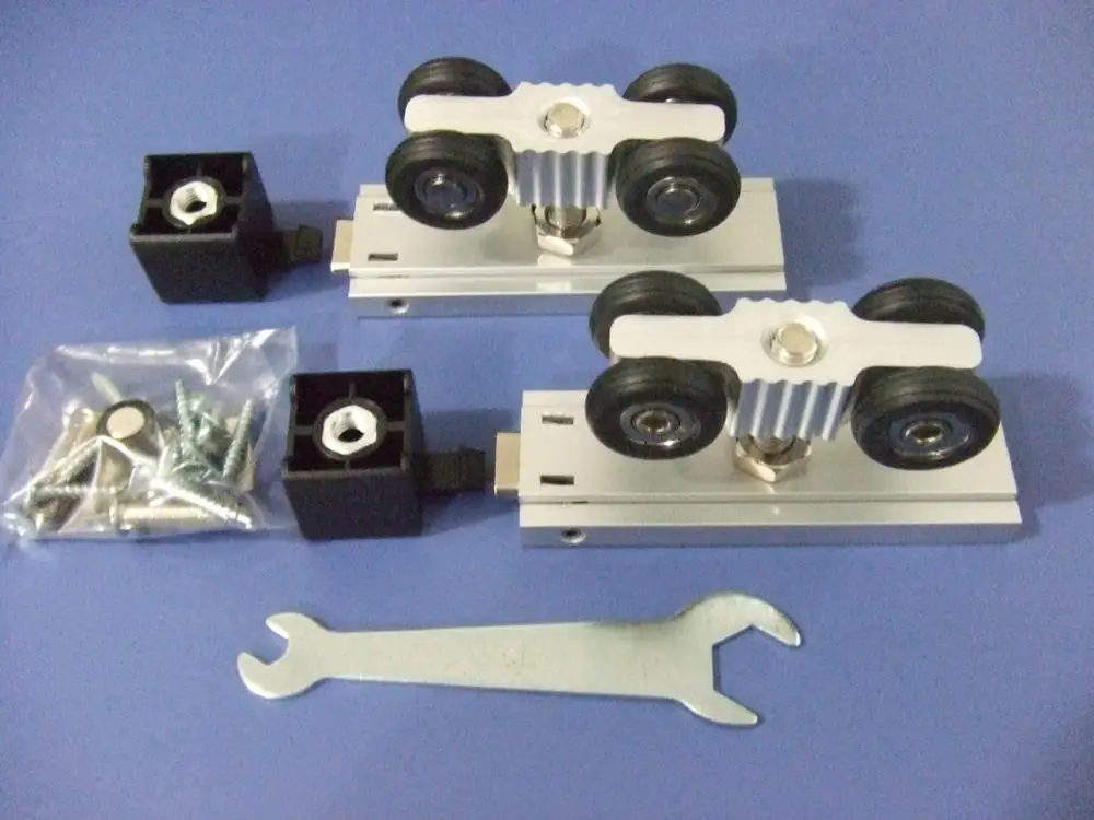 Heavy Duty Sliding Door Wooden Door Hanging Track Pulley  Door Sliding Track Hanging Wheel