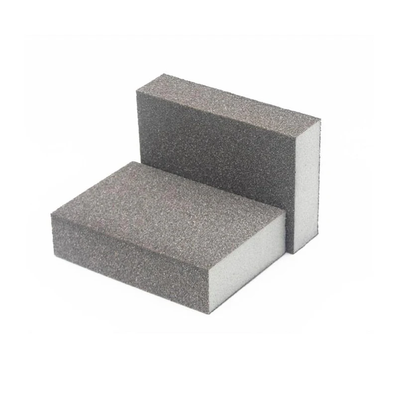 square multifunction aluminum oxide abrasive sand foam sanding sponge block for wood metals