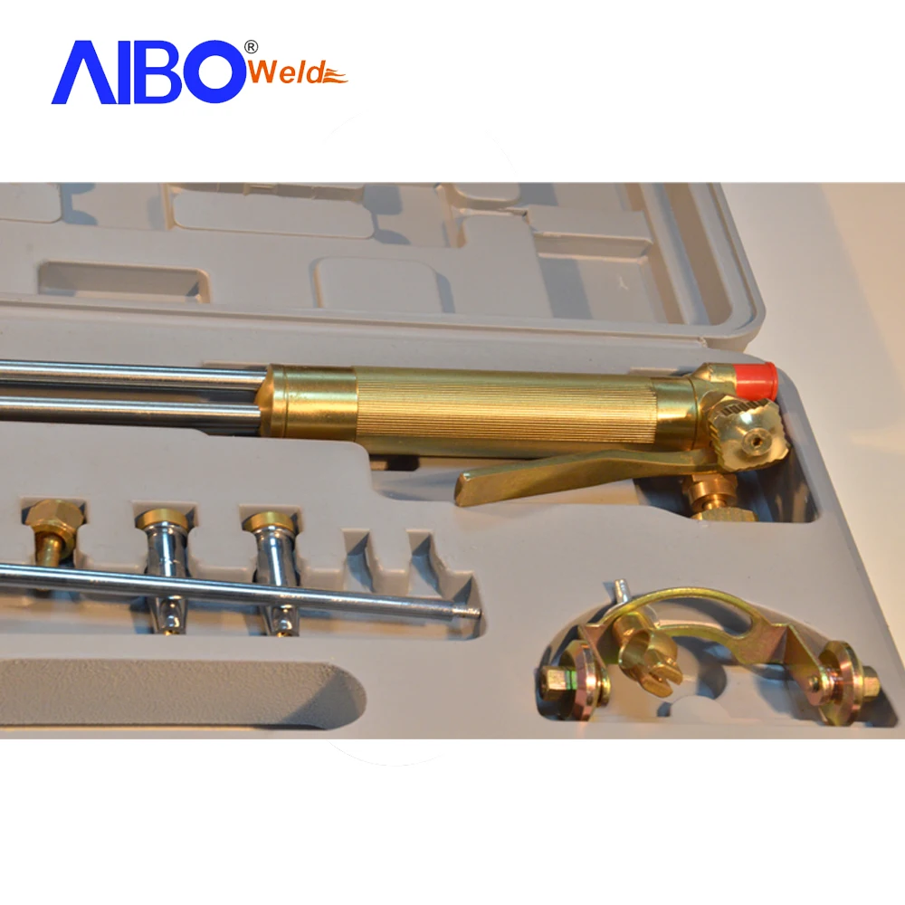 62-3F full brass american type gas welding cutting kit with compass and portable box