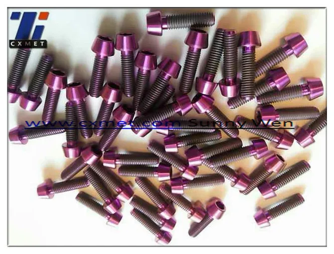 
titanium alloy bolts and screws samples with all styles 