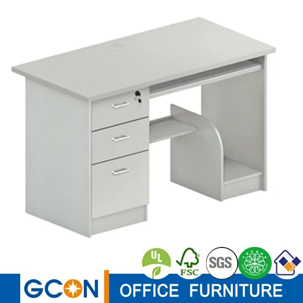modern 3-drawer simple office computer desk table