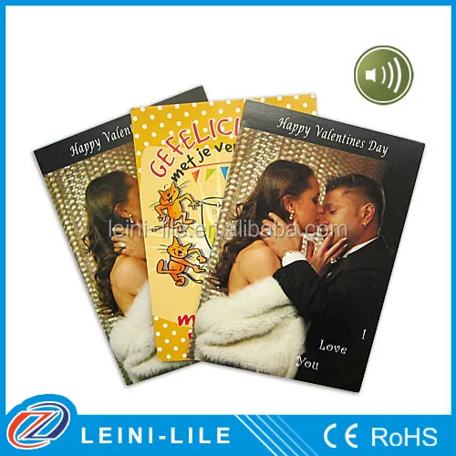 Paper Greeting card with sound module