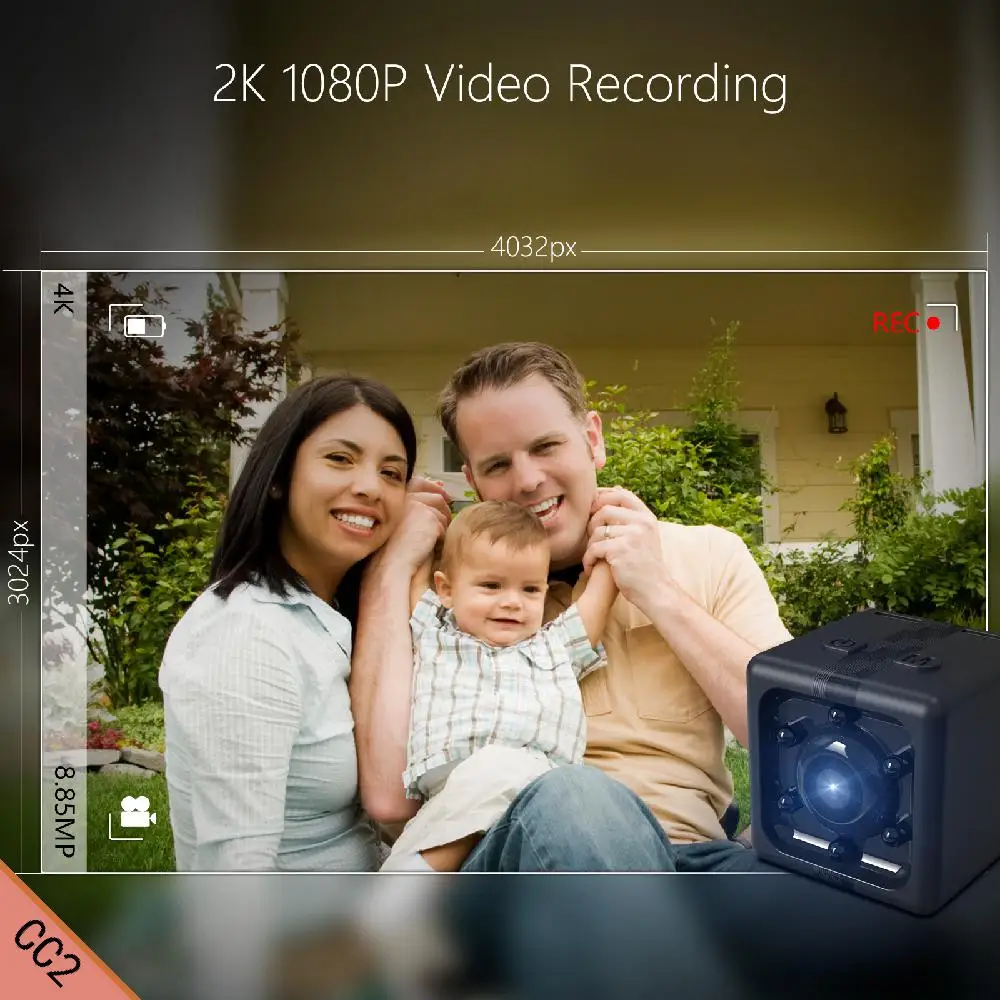 JAKCOM CC2 Smart Compact Camera 2018 New Product of Mini Camcorders like body worn camera light up stick radio alarm clock
