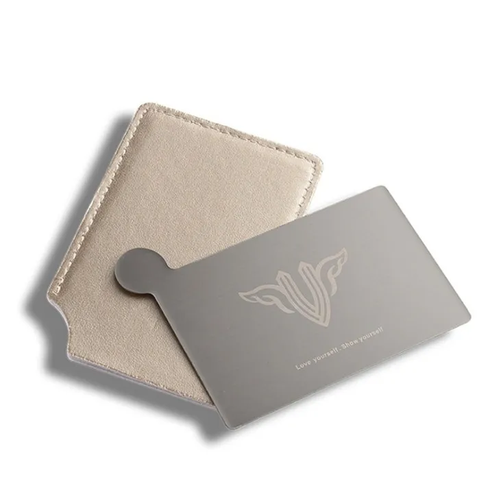 
Unbreakable Stainless Steel Makeup Compact Pocket Mirror 