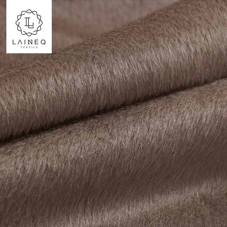 8788 Шерсть альпака смесь длинные волосы плюшевые ткани для пальто