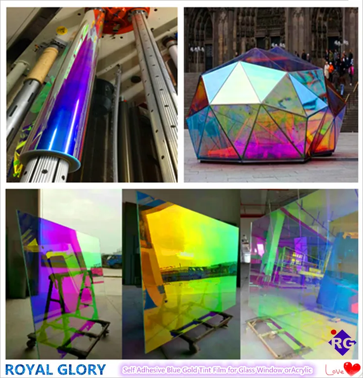 
Fixed-price 3M Comparable Quality Dichroic Iridescent Window Film for Glass and Acrylic 