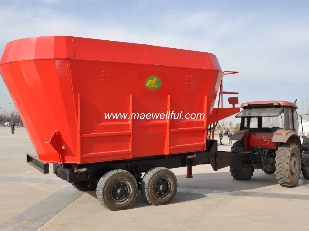 
Double Auger Cattle Feed Mixer/Dairy farm equipment TMR diet mixer 